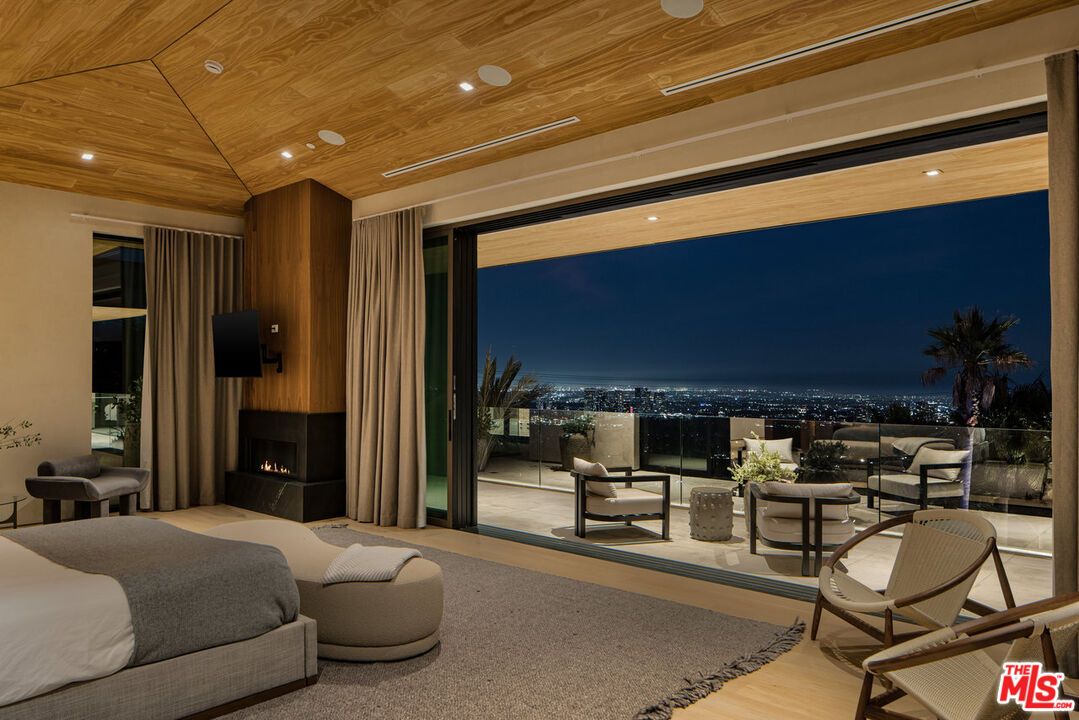 Fireplace, Interior, Living room, Recessed Lighting, Wooden Ceilings, Wood Texture Flooring