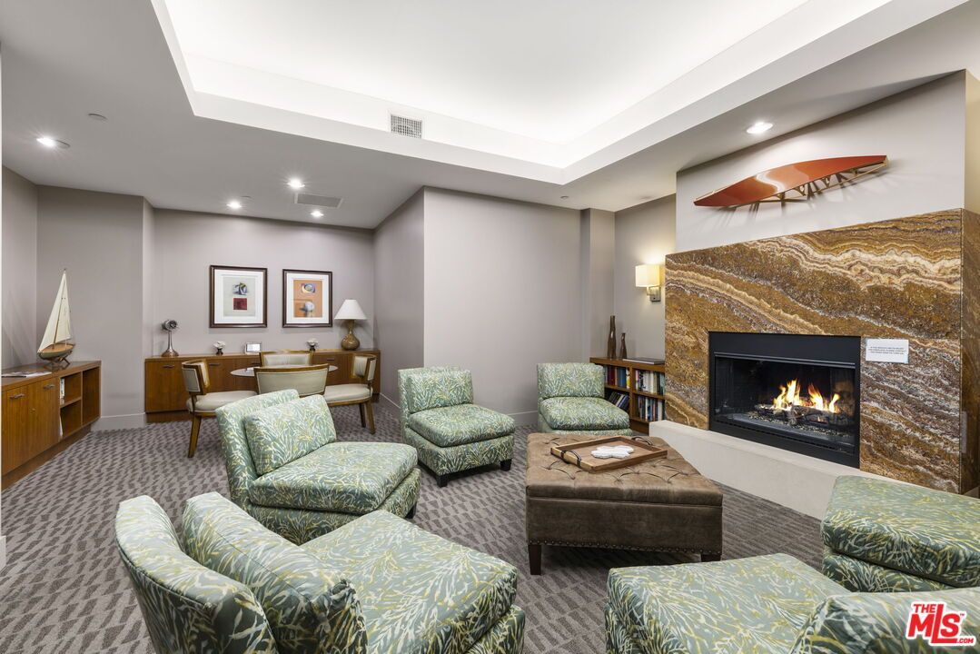 Dining room, Fireplace, Interior, Living room, Recessed Lighting