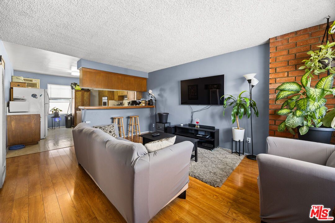 Interior, Living room, Stone Walls, Wood Texture Flooring