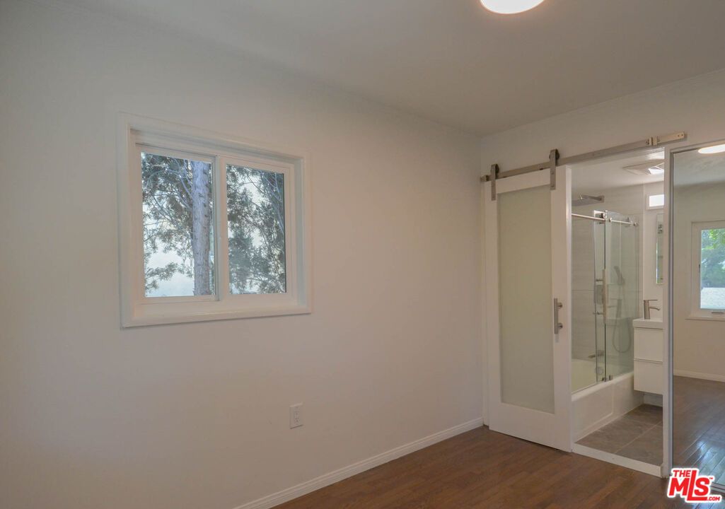 Bathroom, Glass Shower, Interior, Wood Texture Flooring