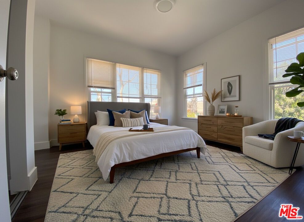 Bedroom, Interior, Wood Texture Flooring