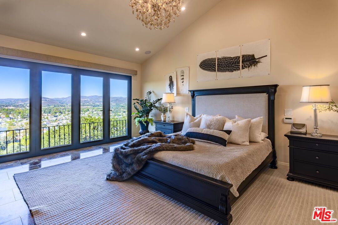 Bedroom, Chandelier, Interior, Recessed Lighting