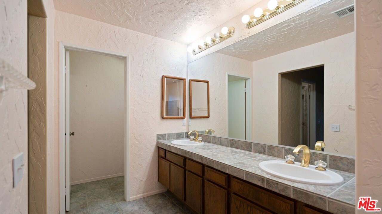 Bathroom, Dual Sink Vanities, Interior, Tile Countertops