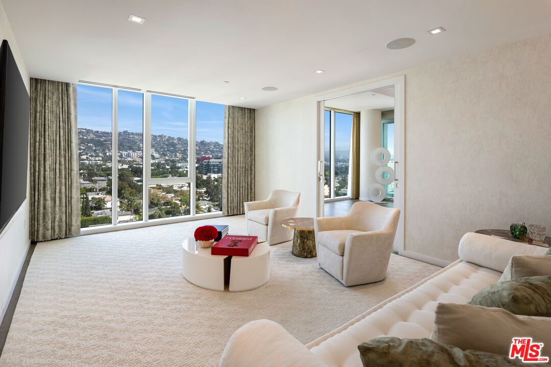 Interior, Living room, Recessed Lighting