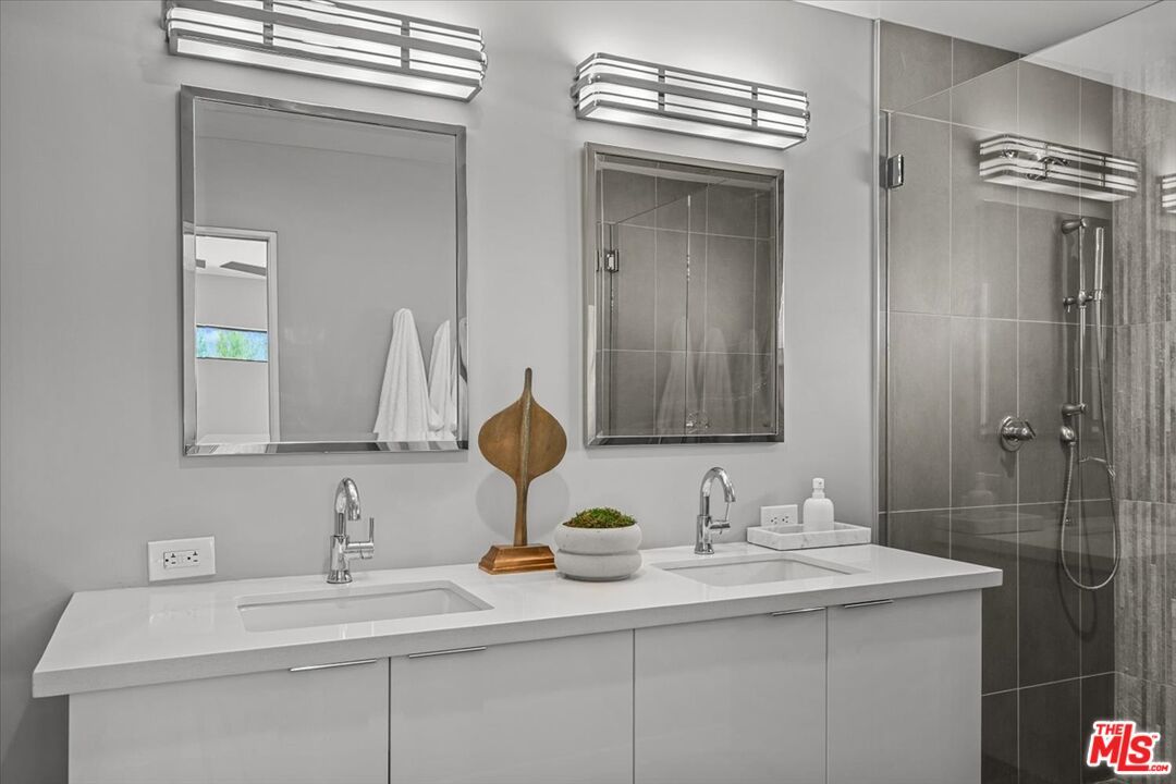 Bathroom, Dual Sink Vanities, Glass Shower, Interior