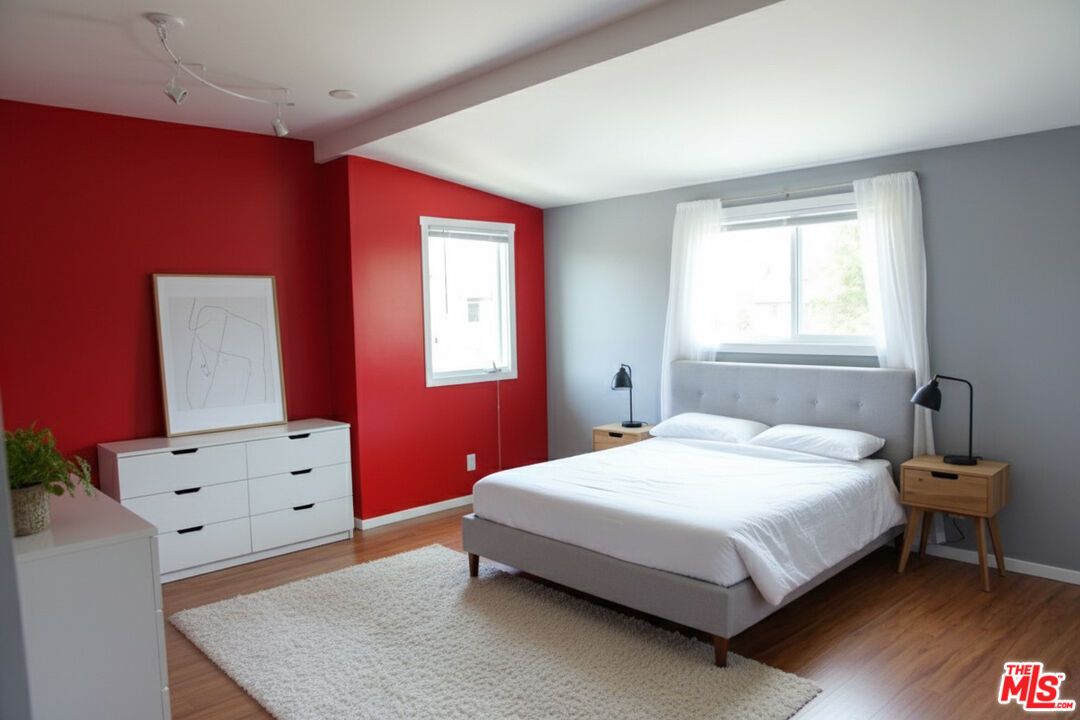 Bedroom, Interior, Wood Texture Flooring