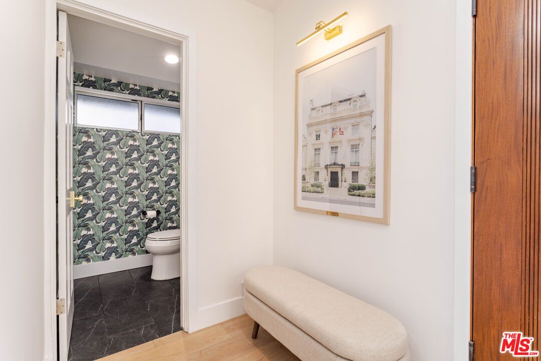 Bathroom, Interior, Recessed Lighting, Wood Texture Flooring