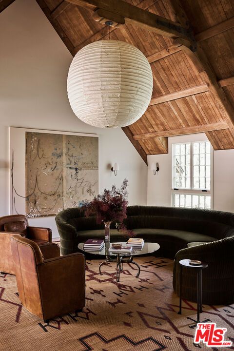Interior, Living room, Pendant Lights, Wooden Beams, Wooden Ceilings