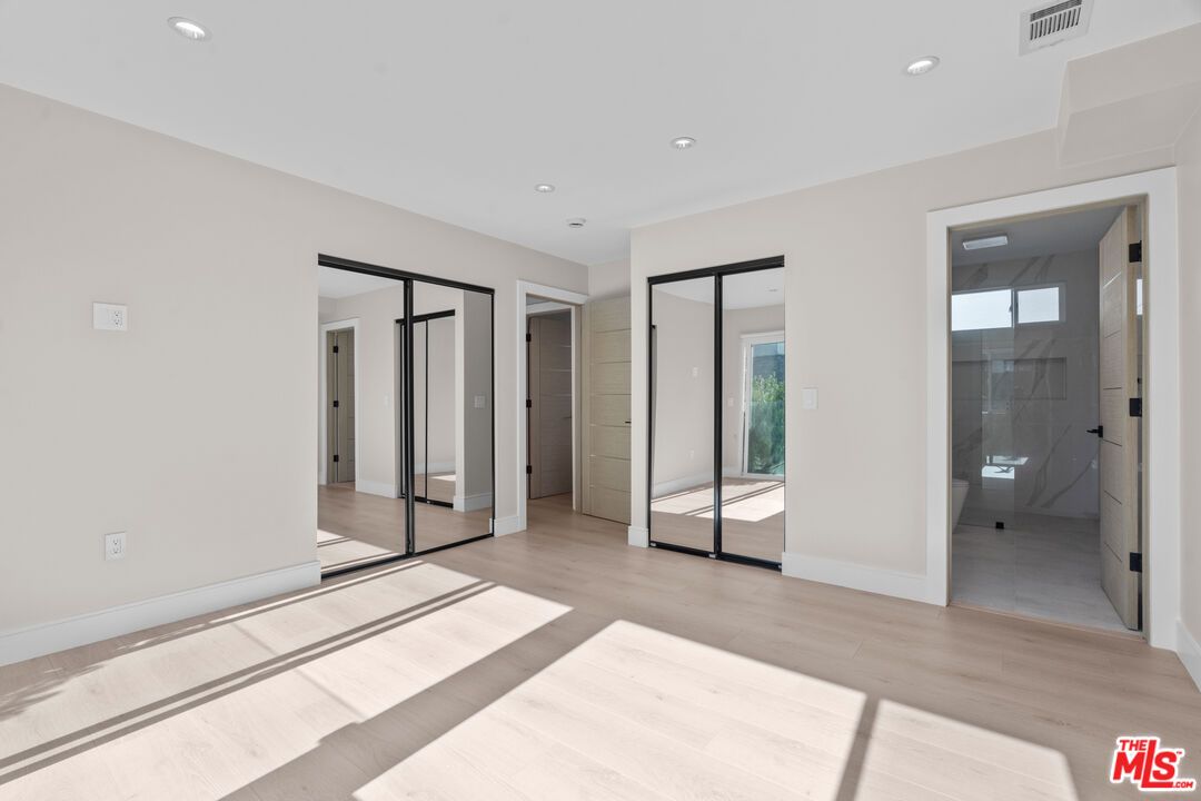 Bathroom, Empty room, Interior, Recessed Lighting, Wood Texture Flooring