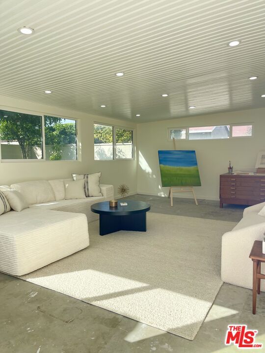 Interior, Living room, Recessed Lighting