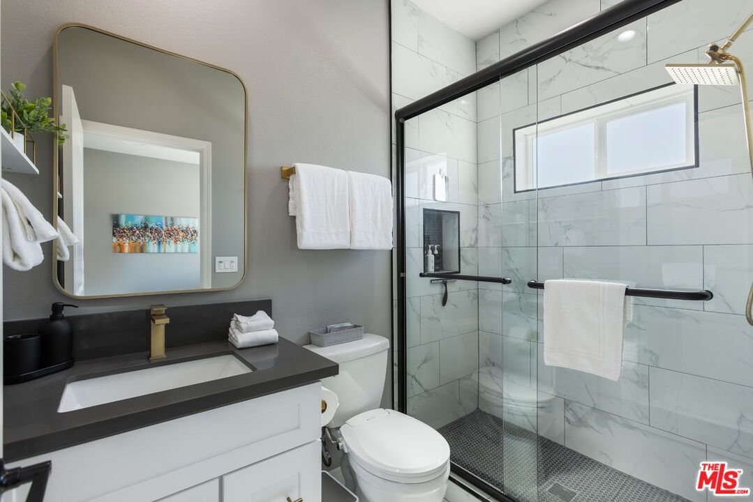 Bathroom, Glass Shower, Interior, Marble Walls