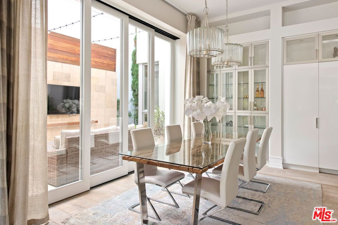 Chandelier, Dining room, Interior, Pendant Lights, Wood Texture Flooring