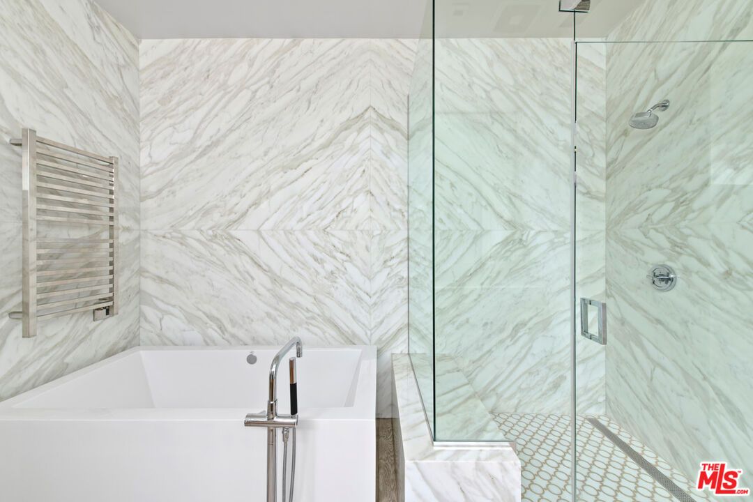 Bathroom, Glass Shower, Interior, Marble Walls
