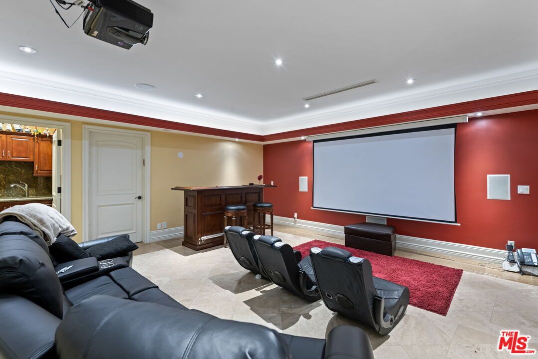 Home Theatre Room, Interior, Projection Screen, Recessed Lighting, Theatre Room