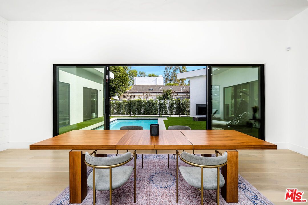 Home Office, Interior, Pool, Wood Texture Flooring