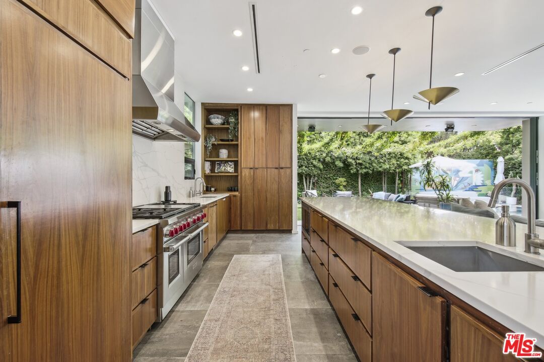 Interior, Kitchen, Pendant Lights, Recessed Lighting, Stainless Steel Appliances