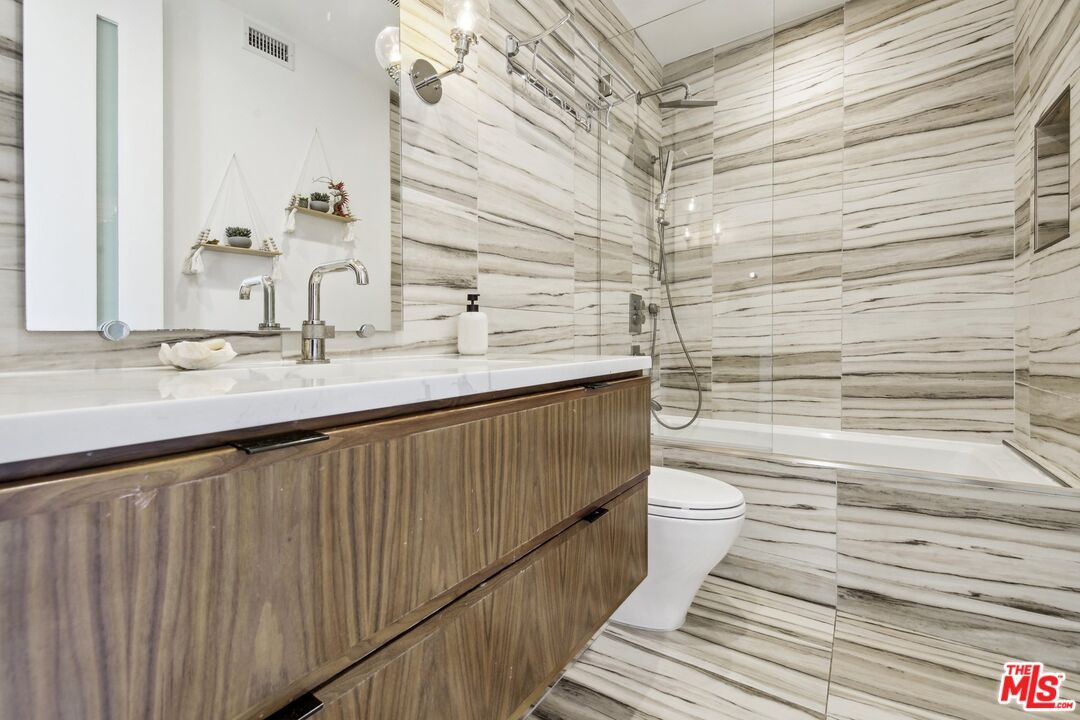 Bathroom, Glass Shower, Interior, Wood Texture Flooring