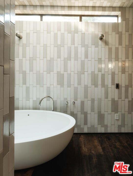 Bathroom, Free Standing Baths, Interior, Wood Texture Flooring