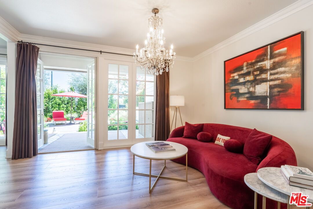 Chandelier, Interior, Living room, Wood Texture Flooring