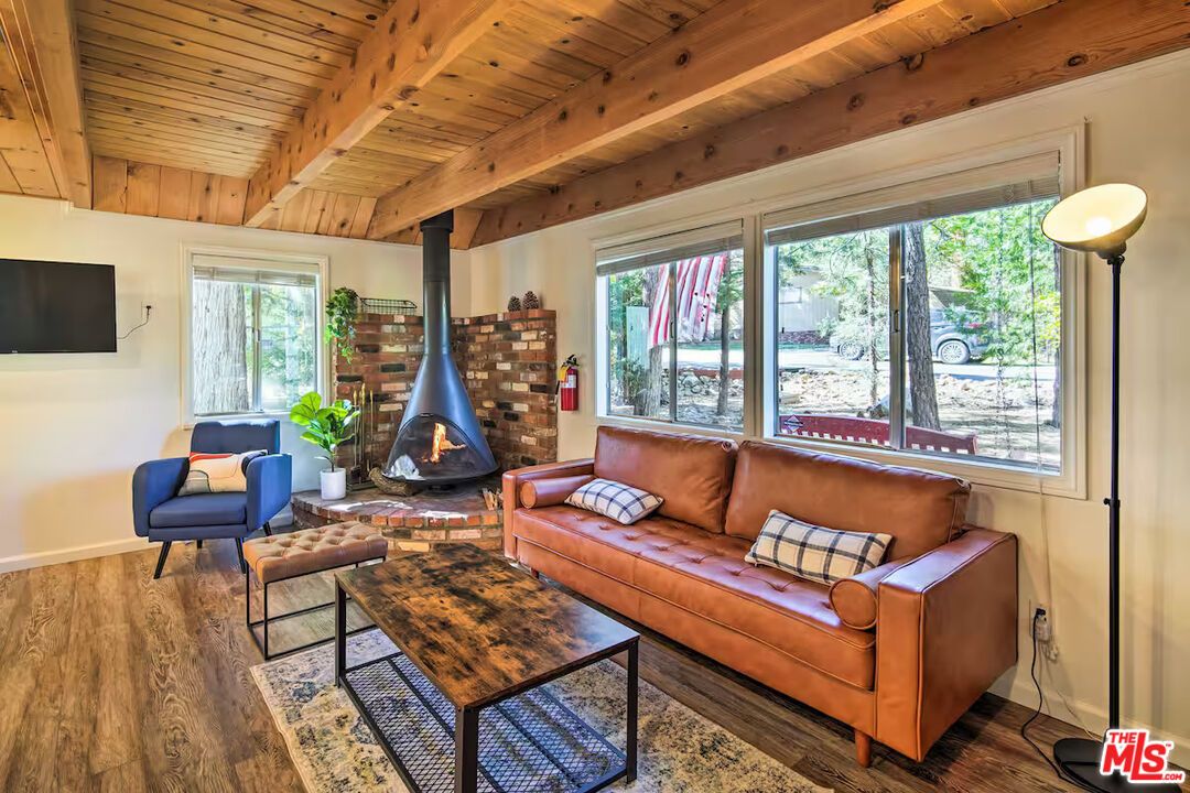 Fireplace, Interior, Living room, Wooden Beams, Wooden Ceilings, Wood Texture Flooring