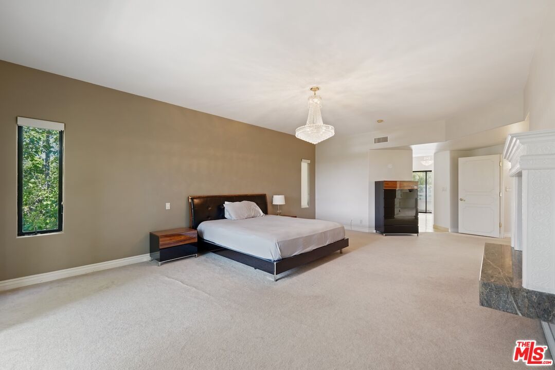 Bedroom, Chandelier, Interior