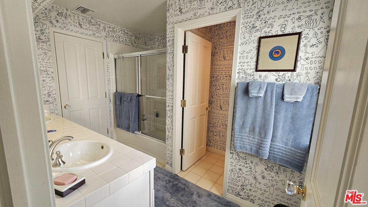 Bathroom, Glass Shower, Interior, Tile Countertops