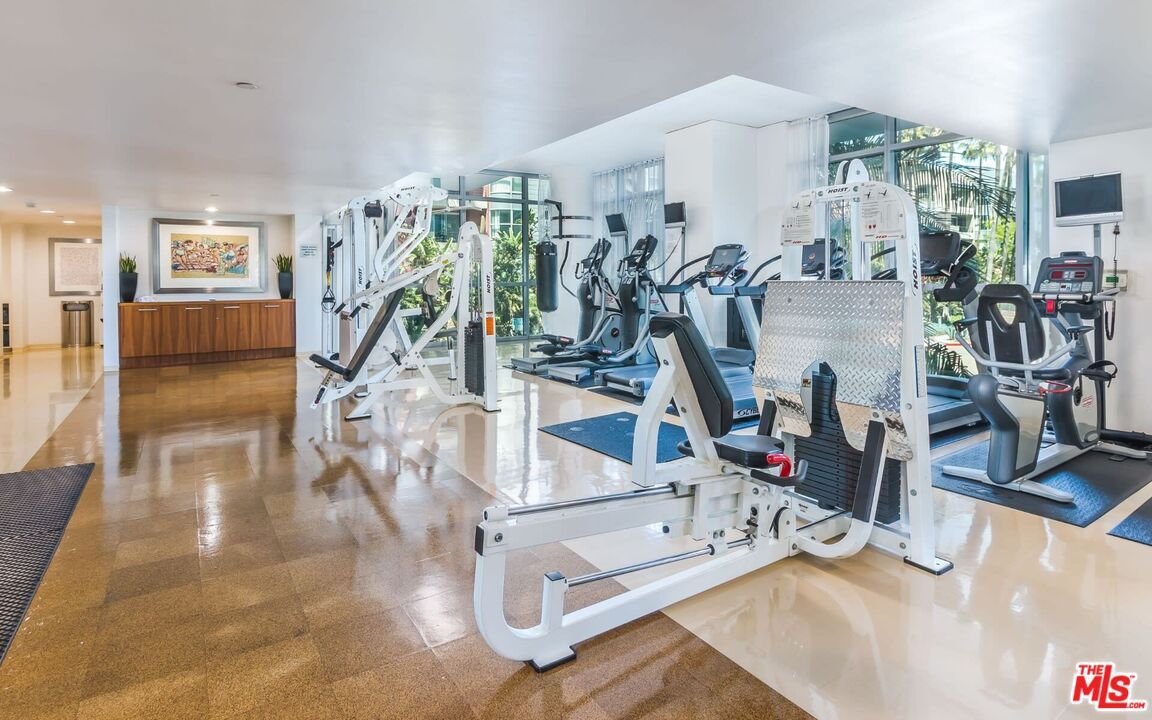 Fitness Equipment, Gym, Interior, Recessed Lighting