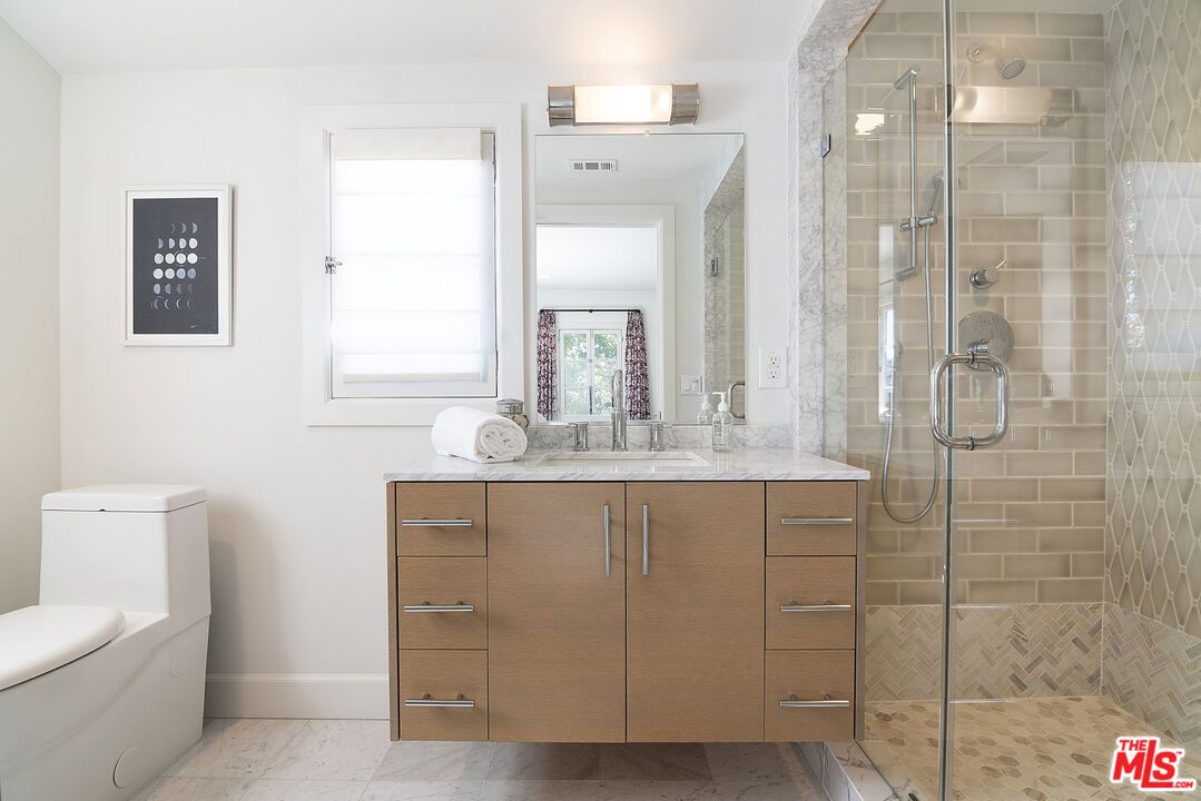 Bathroom, Glass Shower, Interior, Marble