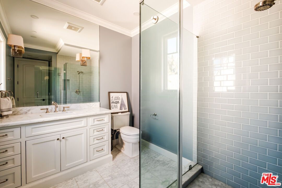 Bathroom, Glass Shower, Interior, Marble