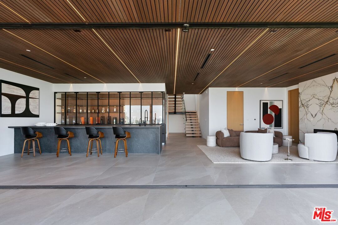 Interior, Living room, Recessed Lighting, Wooden Ceilings