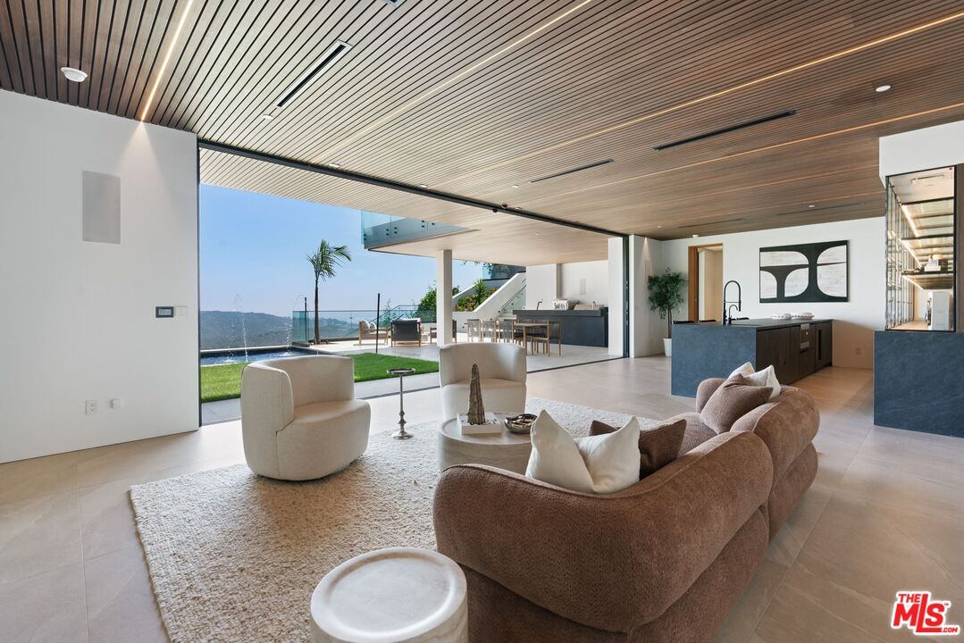 Interior, Living room, Recessed Lighting, Wooden Ceilings