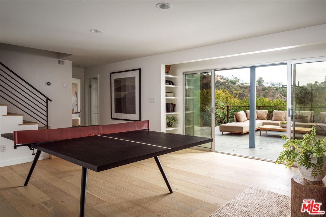 Game Room, Interior, Recessed Lighting, Wood Texture Flooring