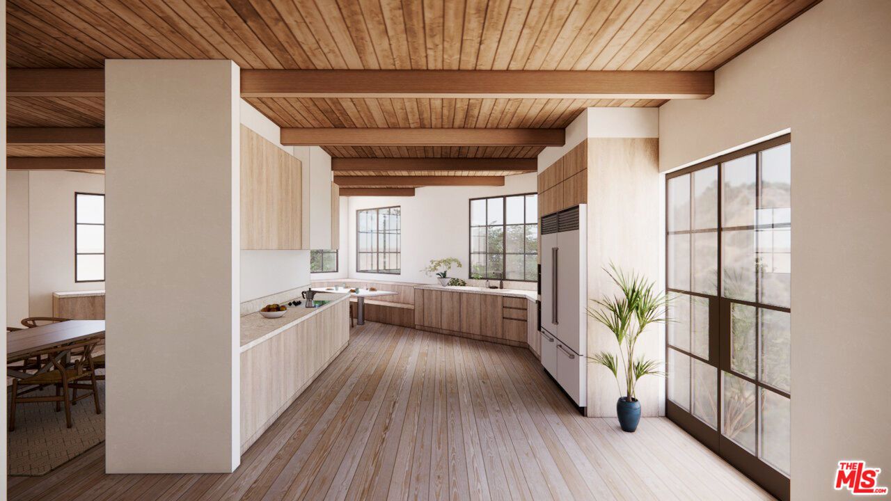 Dining room, Interior, Kitchen, Wooden Beams, Wooden Ceilings, Wood Texture Flooring