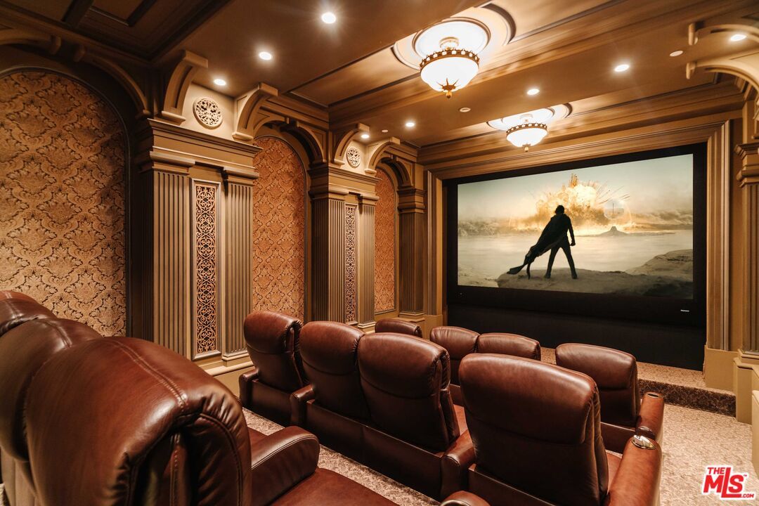 Home Theatre Room, Interior, Projection Screen, Recessed Lighting, Theatre Room