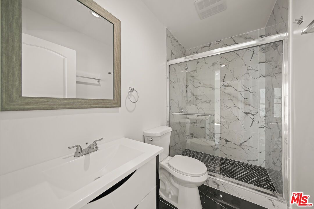 Bathroom, Glass Shower, Interior, Marble Walls