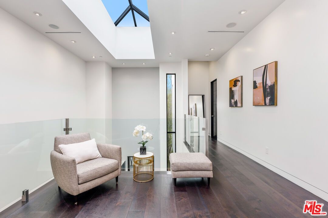 Glass Ceilings, Interior, Recessed Lighting, Wood Texture Flooring