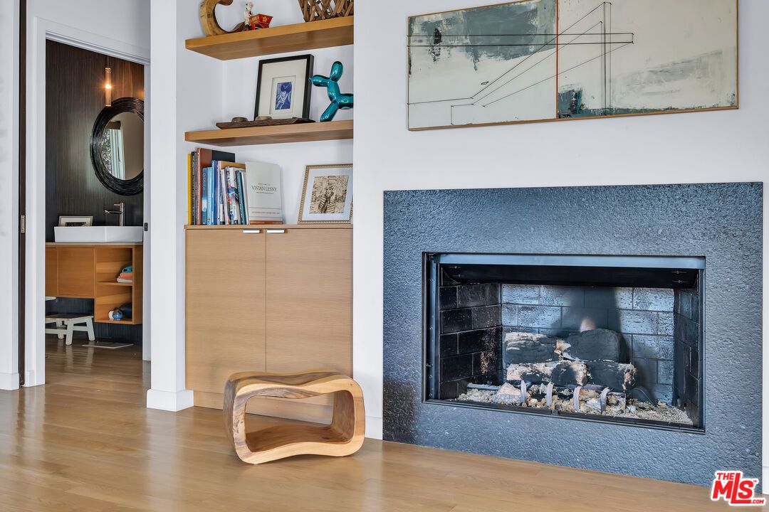 Fireplace, Interior, Wood Texture Flooring