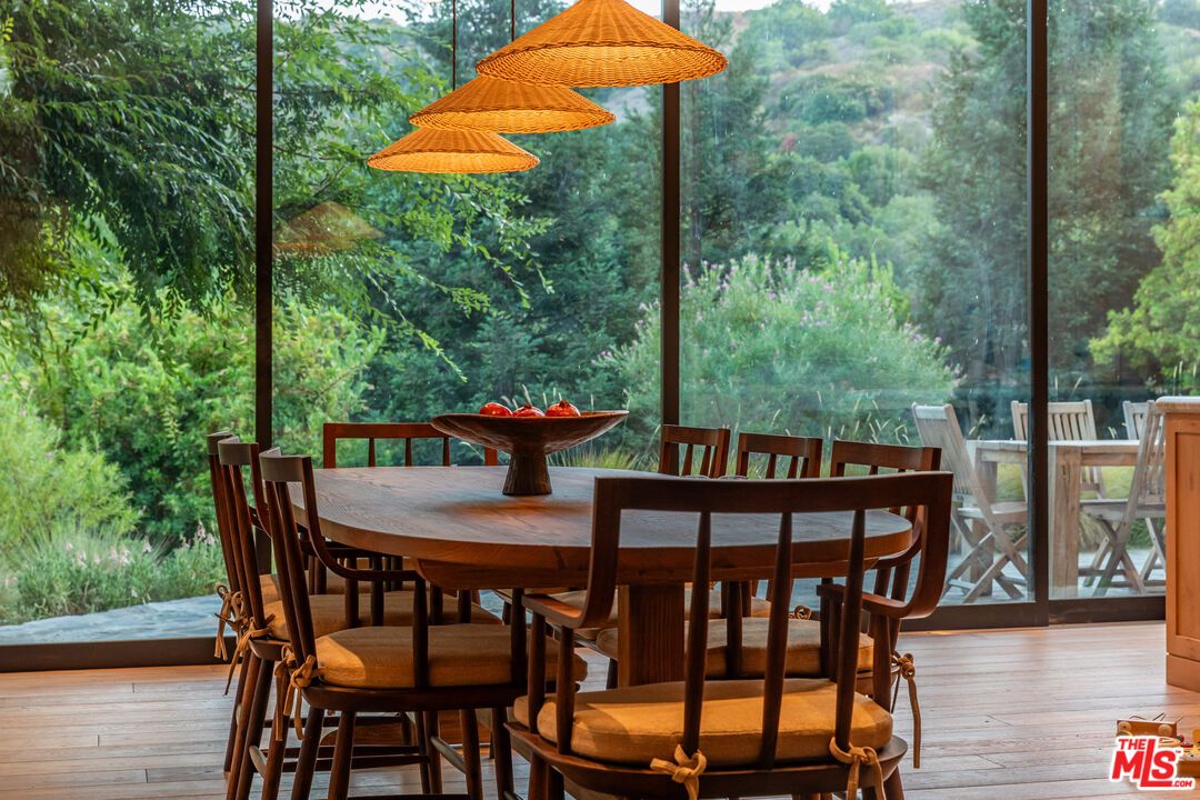 Dining room, Interior, Wood Texture Flooring