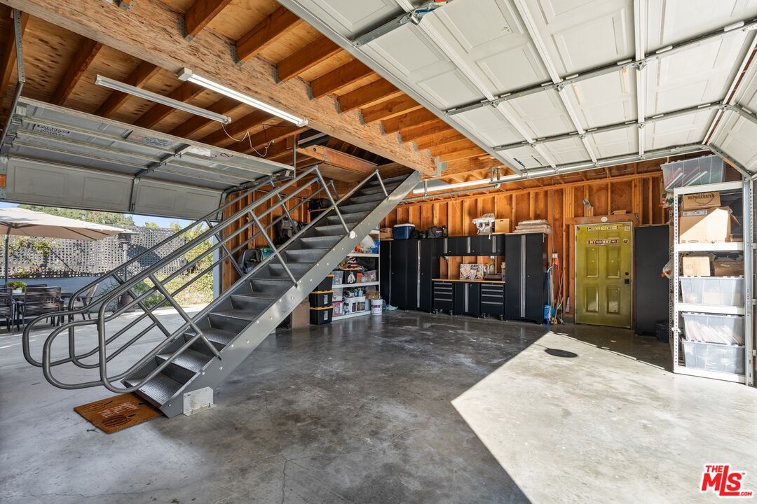 Garage, Interior, Wooden Beams, Wooden Ceilings, Wooden Walls