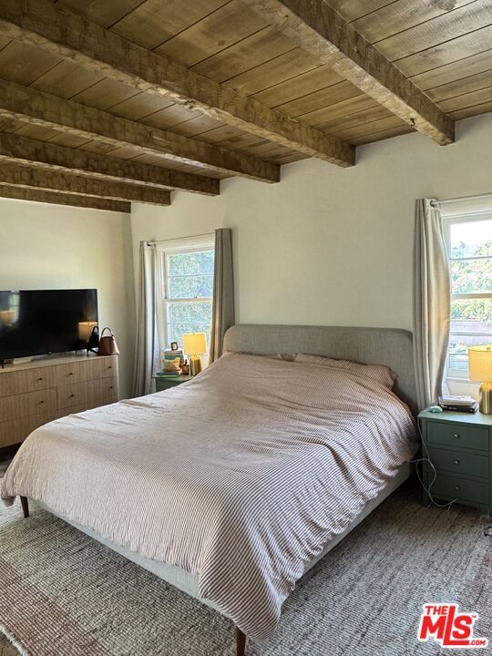 Bedroom, Interior, Wooden Beams, Wooden Ceilings