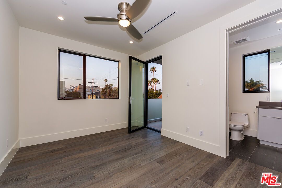 Bathroom, Empty room, Interior, Recessed Lighting, Wood Texture Flooring