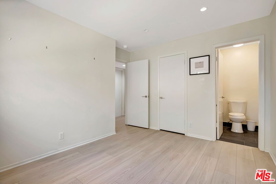 Bathroom, Empty room, Interior, Recessed Lighting, Wood Texture Flooring