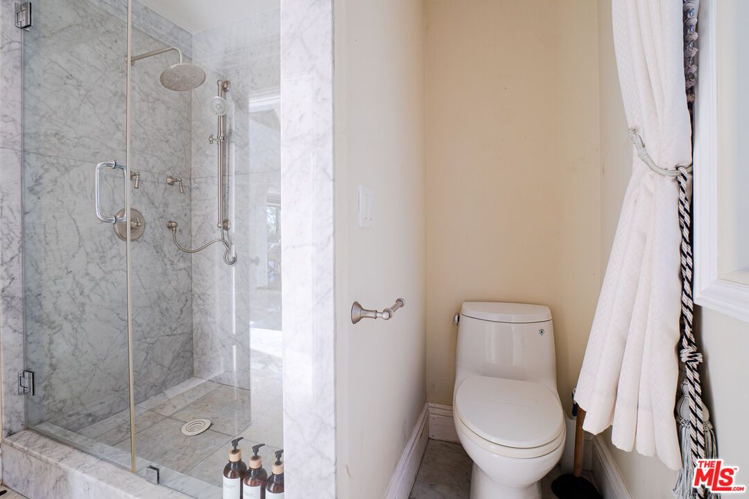 Bathroom, Glass Shower, Interior, Marble Walls