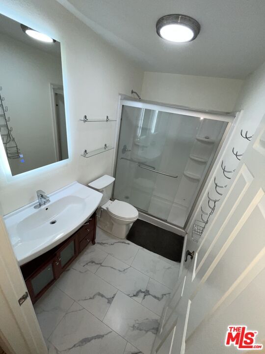 Bathroom, Glass Shower, Interior, Marble