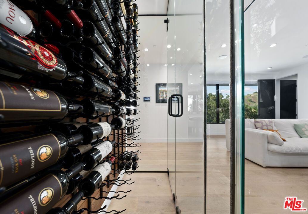 Interior, Recessed Lighting, Wine Storage, Wood Texture Flooring