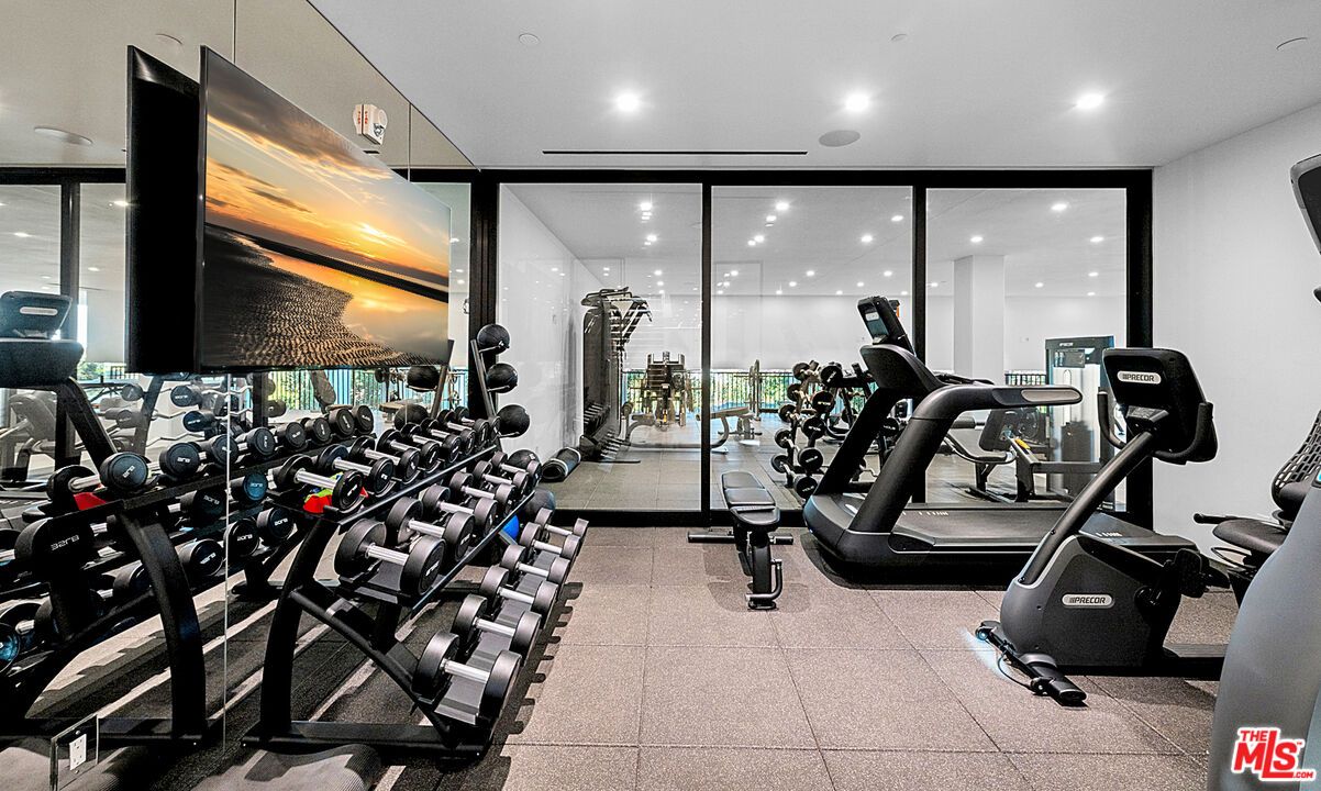Fitness Equipment, Gym, Interior, Recessed Lighting