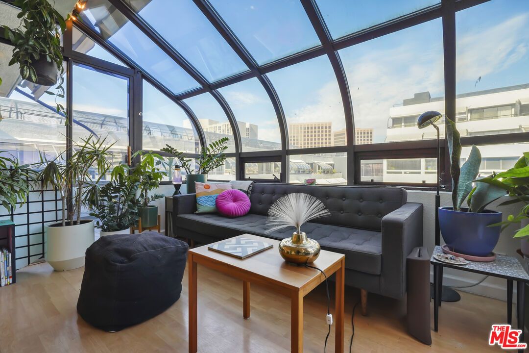 Glass Ceilings, Interior, Living room, Sun Room, Wood Texture Flooring