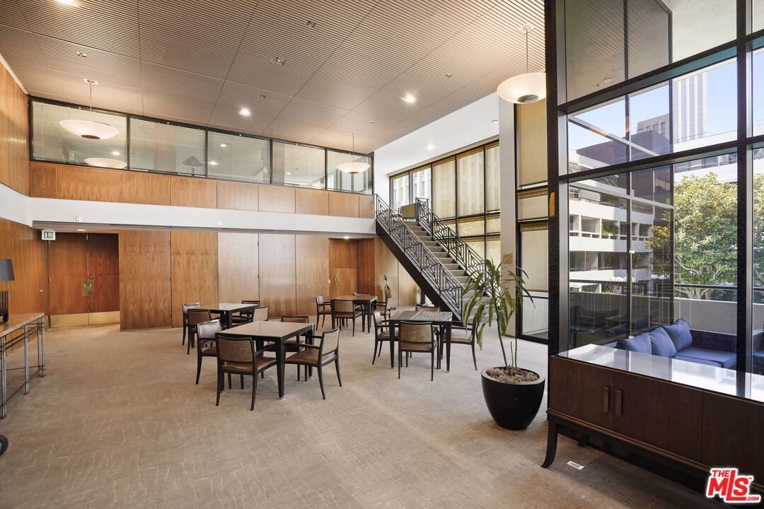Dining room, Interior, Pendant Lights, Recessed Lighting, Wooden Walls