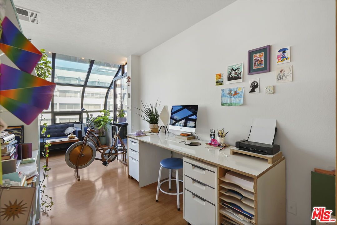 Home Office, Interior, Wood Texture Flooring