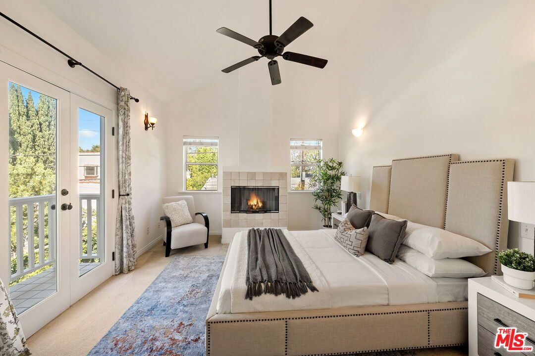 Bedroom, Fireplace, Interior